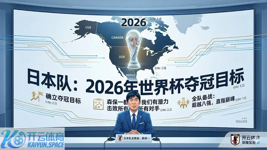 日本队确立了2026年世界杯的夺冠目标